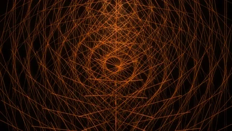 Orange Color Dot Shape Pattern Animation 動画素材 155094111