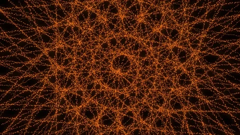 Orange Color Dot Shape Pattern Animation 動画素材 155094152