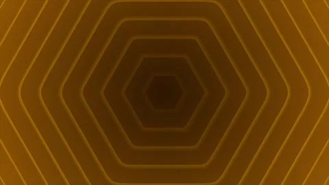 Orange color hexagon shape repeating pattern simple background Stock Footage 245419232