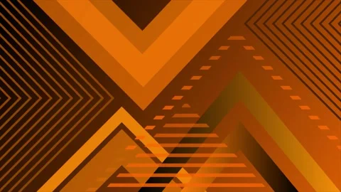 Orange color multiple triangular shapes element background Stock Footage 211259856