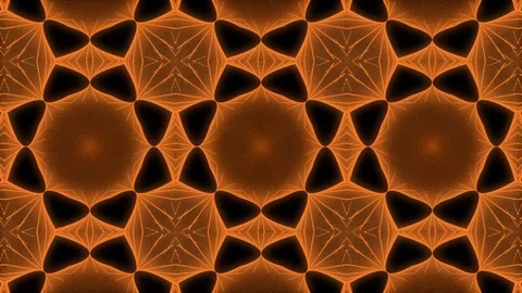 Orange color Pattern gothic design animation motion graphics Stock Footage 155261838