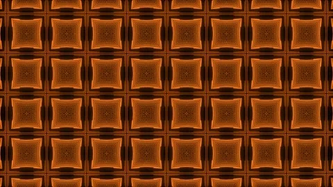 Orange color Pattern gothic design animation motion graphics Stock Footage 155261843