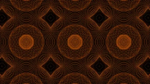 Orange color Pattern gothic design animation motion graphics Stock Footage 155261848
