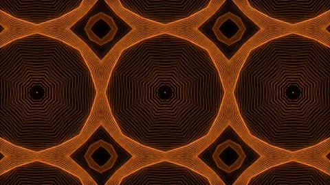 Orange color Pattern gothic design animation motion graphics Stock Footage 155261857