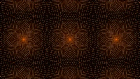 Orange color Pattern gothic design animation motion graphics Stock Footage 155261860