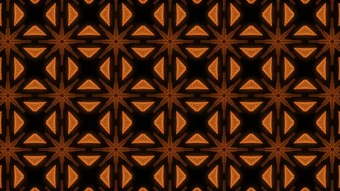 Orange color Pattern gothic design animation motion graphics Stock Footage 155261864
