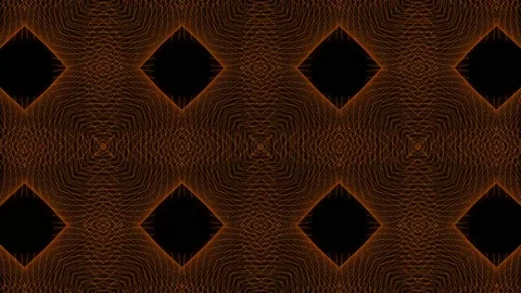 Orange color Pattern gothic design animation motion graphics Stock Footage 155261868