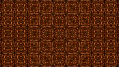 Orange color Pattern gothic design animation motion graphics Stock Footage 155261875