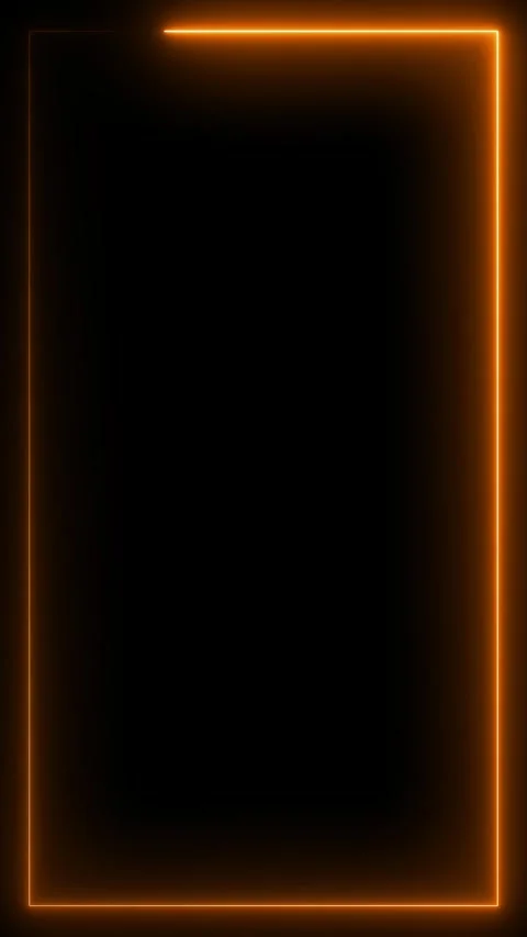 Orange color rectangle frame animation vertical short video footage clip Stock Footage 256782373