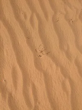 Orange color sand texture pattern background. Wadi Rum desert, Jordan,Arabia Stock Photos