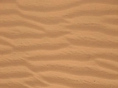 Orange color sand texture pattern background. Wadi Rum desert, Jordan,Arabia Stock Photos