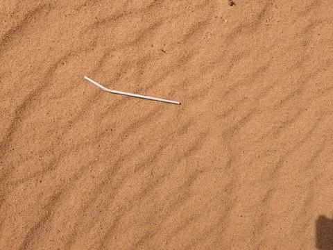 Orange color sand texture pattern background. Wadi Rum desert, Jordan,Arabia Stock Photos