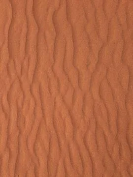 Orange color sand texture pattern background. Wadi Rum desert, Jordan,Arabia Stock Photos