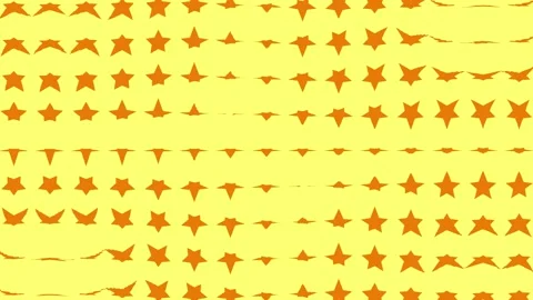 Orange color Star shape wave Moving animation motion graphics Stock Footage 160418941