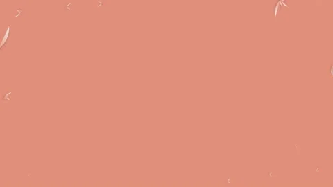 Orange colored flower opens randomly moving around slowly 4K UHD motion graphics 스톡 동영상 197672556