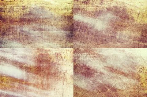 Orange colored grunge texture backgrounds Stock Illustration