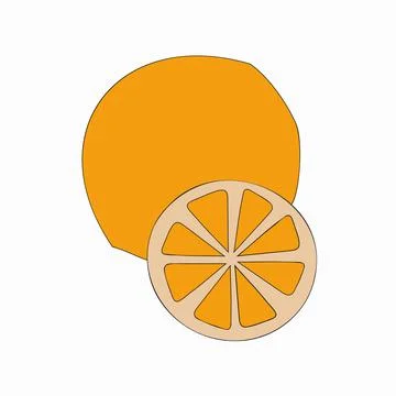Orange colored Иллюстрация