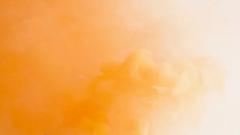 Orange colored smoke on a white backgrou... | Stock Video | Pond5