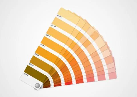 Orange colors guide Stock Illustration