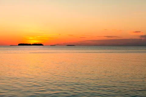 Orange colour of sunset Stock-Fotos