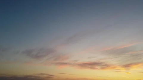 Orange, Colourful Sky and Clouds over City of England Great Britain Stock-Footage 246994331