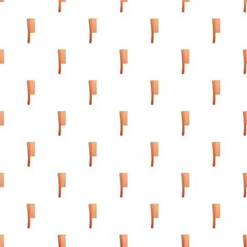 Orange combs creating haircare background pattern Illustration