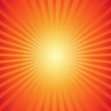 Orange comic zoom with lines and glow - Vector Stock Illustration