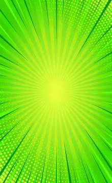 Orange comic zoom with lines and glow - Vector Stock Illustration