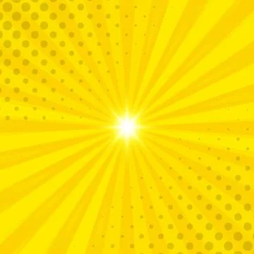 Orange comic zoom with lines and glow - Vector 스톡 일러스트