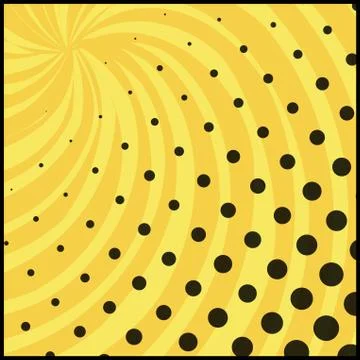 Orange comic zoom with lines and glow - Vector Stock Illustration