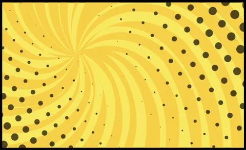 Orange comic zoom with lines and glow - Vector Stock Illustration