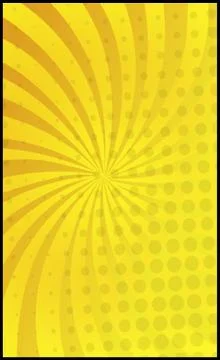 Orange comic zoom with lines and glow - Vector Stock Illustration