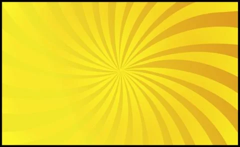 Orange comic zoom with lines and glow - Vector Stock Illustration