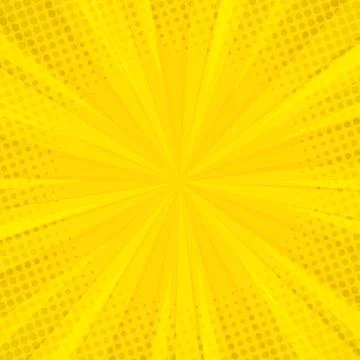 Orange comic zoom with lines and glow - Vector Stock Illustration