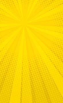 Orange comic zoom with lines and glow - Vector Stock Illustration