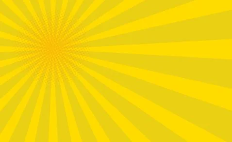 Orange comic zoom with lines and glow - Vector Stock Illustration