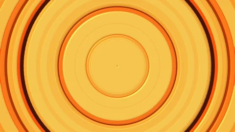 Orange Concentric Circle move Video stock 100199522