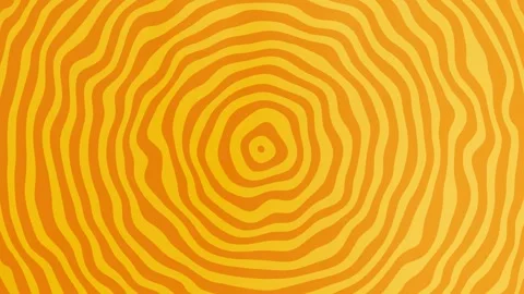Orange Concentric Circle Optical Depth Background Loop. Stock Footage 286779216