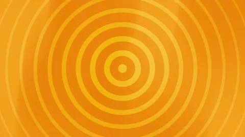 Orange Concentric Circles Abstract Background Loop. Video stock 286770193