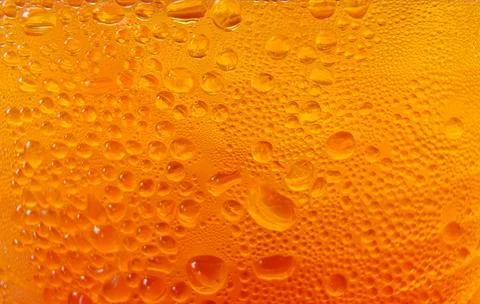 Orange Condensation Droplets Macro Texture Fotos de archivo