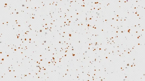 Orange confetti. Looping animation over a transparent background. Stock Footage 306158874