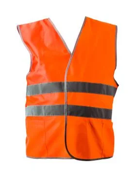 Orange construction jacket Stock Photos