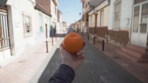 Orange cool shot Stock Footage 89693293