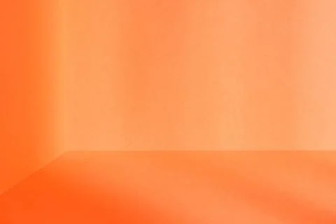 Orange corner with shadows Foto stock