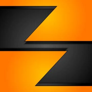 Orange corporate tech background Stock Illustration