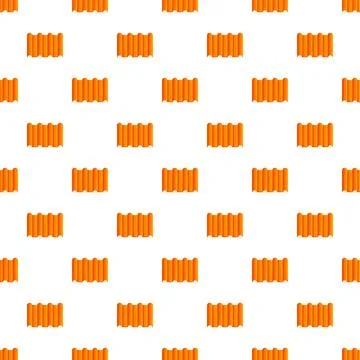 Orange corrugated metal sheet pattern seamless background 스톡 일러스트