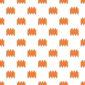 Orange corrugated roof tile pattern repeating background Stockillustratie
