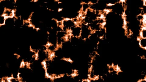 Orange Cosmic Energy Motion Background Perfect Seamless Loop Vídeo Stock 112594843