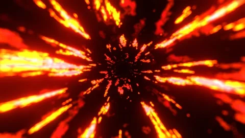 Orange Cosmic Quantum Leap Speed ​​of Light Background VJ Loop in 4K Stock Footage 344097371