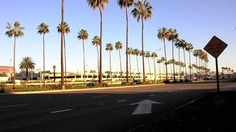 Orange County California Airport Stock Footage